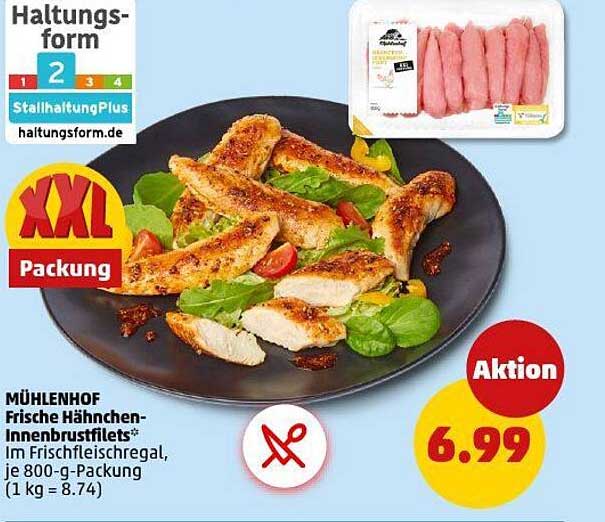 MÜHLENHOF Frische Hähnchen-Innenbrustfilets*