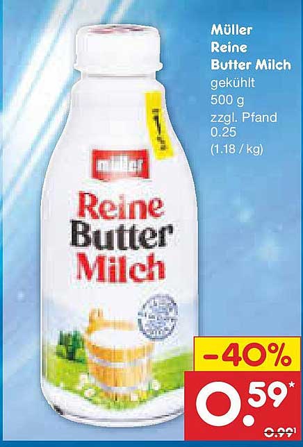 Müller Reine Butter Milch 500 g