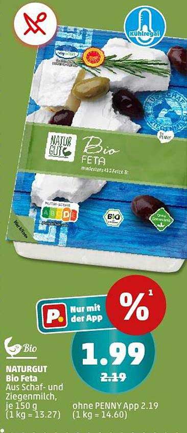NATURGUT Bio Feta Aus Schaf- und Ziegenmilch, 150 g