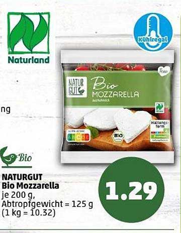 NATURGUT Bio Mozzarella 200 g