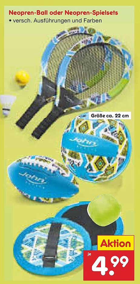 Neopren-Ball oder Neopren-Spielsets