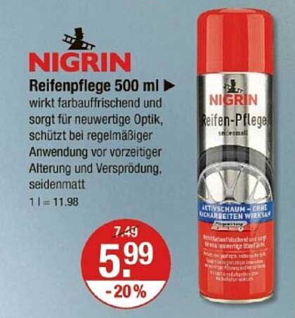 NIGRIN Reifenpflege 500 ml