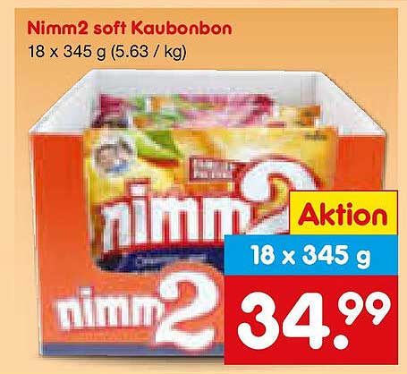Nimm2 soft Kaubonbon 18 x 345 g