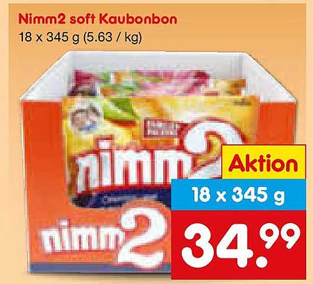 Nimm2 soft Kaubonbon 18 x 345 g