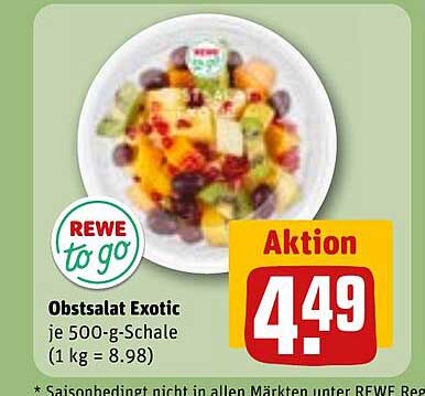 Obstsalat Exotic je 500-g-Schale