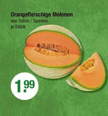 Orangefleischige Melonen aus Italien / Spanien je Stück