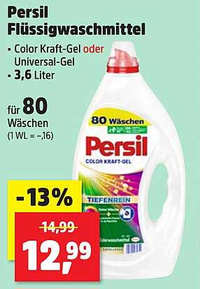 Persil Flüssigwaschmittel - Color Kraft-Gel oder Universal-Gel - 3,6 Liter