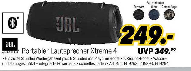 Portabler Lautsprecher Xtreme 4