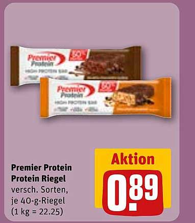 Premier Protein Riegel - verschiedene Sorten