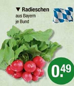Radieschen aus Bayern je Bund
