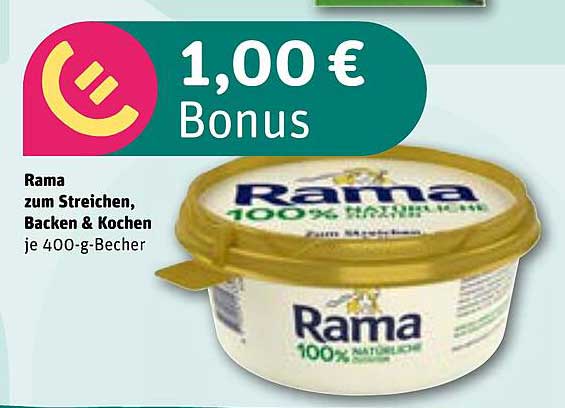 Rama zum Streichen, Backen & Kochen 400-g-Becher