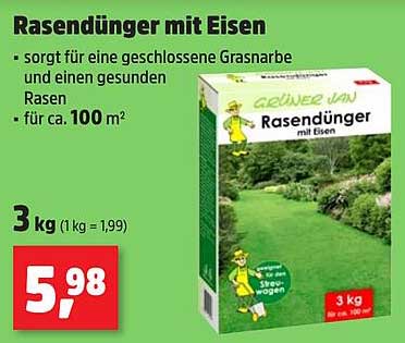 Rasendünger mit Eisen 3 kg