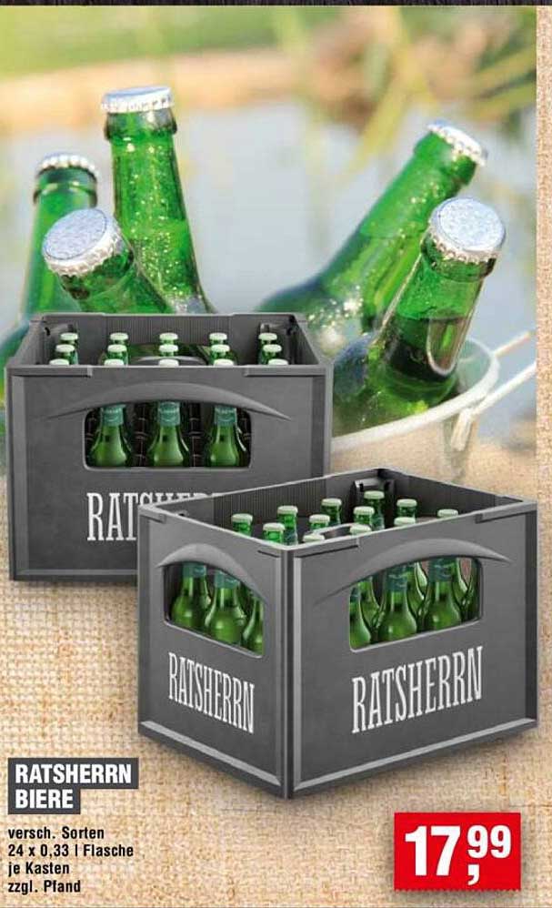 RATSHERRN Biere 24 x 0,33 l Flasche je Kasten