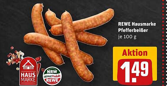 REWE Hausmarke Pfefferbeißer je 100 g