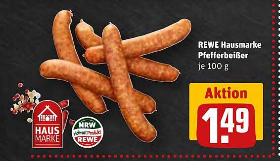 REWE Hausmarke Pfefferbeißer je 100 g