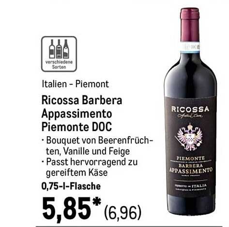 Ricossa Barbera Appassimento Piemonte DOC
