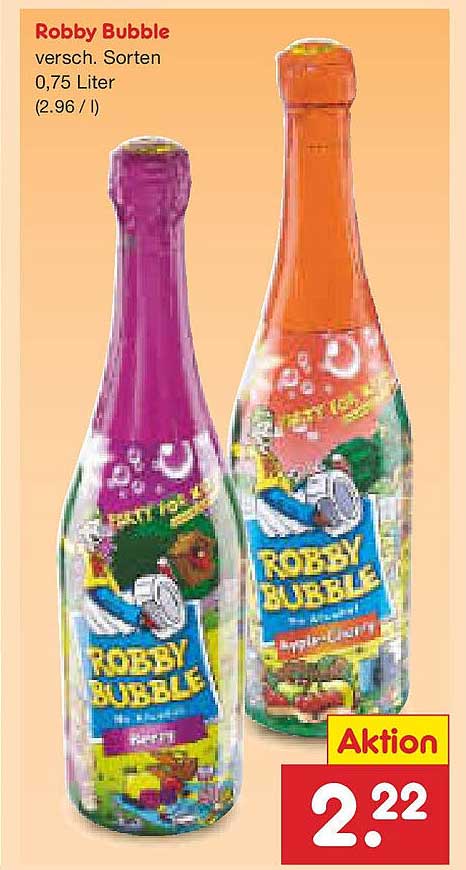 Robby Bubble - verschiedene Sorten 0,75 Liter
