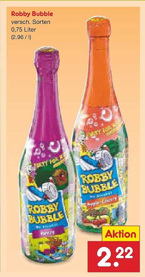 Robby Bubble - verschiedene Sorten 0,75 Liter