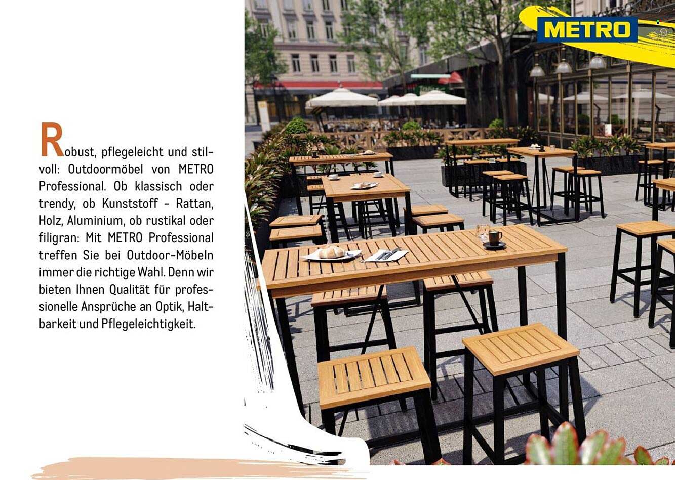 Robuste und stilvolle Outdoor-Möbel von METRO Professional