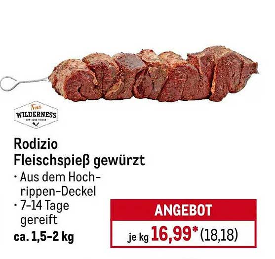 Rodizio Fleischspieß gewürzt