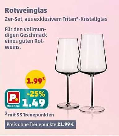 Rotweinglas 2er-Set aus exklusivem Tritan®-Kristallglas
