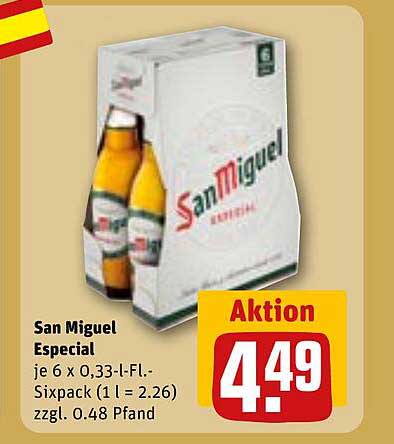 San Miguel Especial Sixpack (6 x 0,33 l)