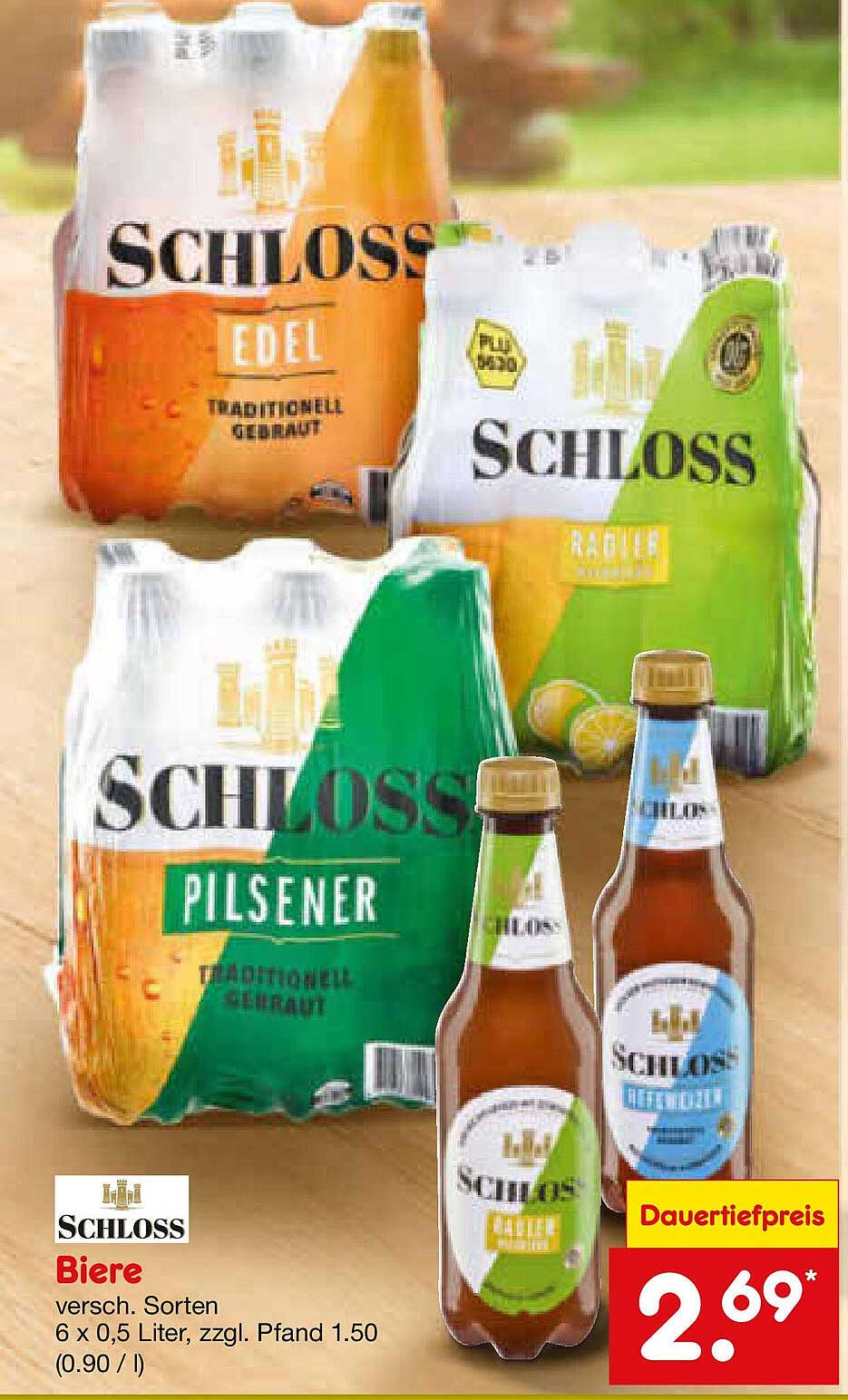 Schloss Biere – verschiedene Sorten 6 x 0,5 Liter