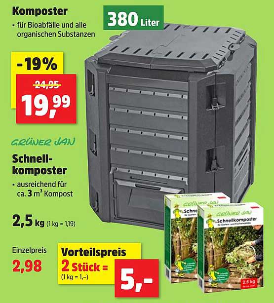 Schnellkomposter 2,5 kg von Grüner Jan