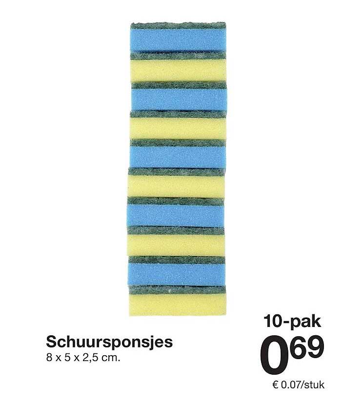 Schuurponsjes 10er-Pack