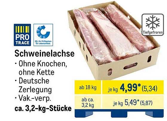 Schweinelachse - Ohne Knochen, ohne Kette