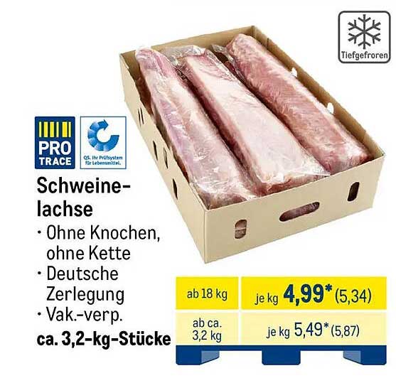 Schweinelachse - Ohne Knochen, ohne Kette