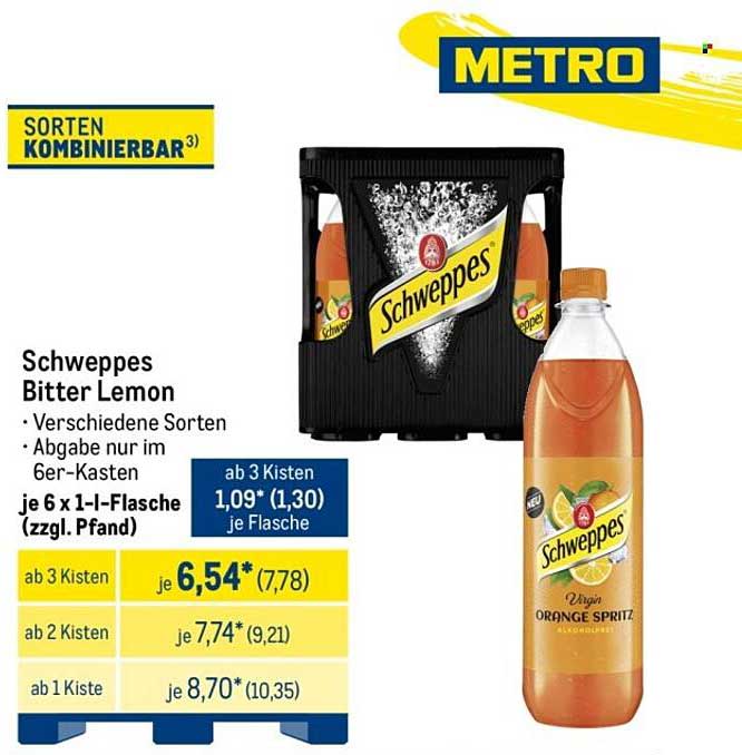 Schweppes Bitter Lemon – Vielfalt im 6er-Kasten