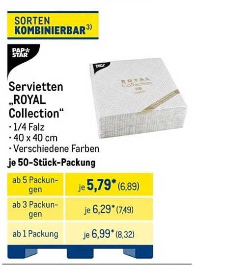 Servietten "ROYAL Collection"