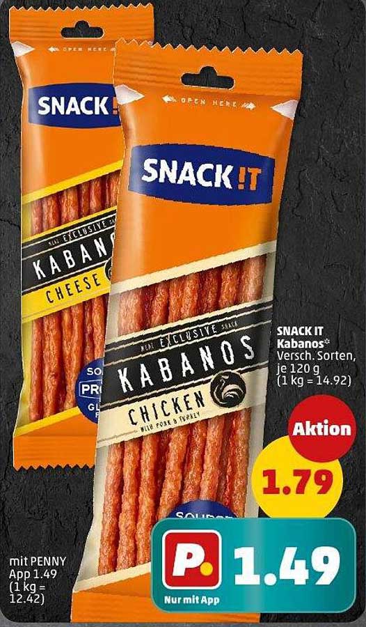 SNACK IT Kabanos® - Verschiedene Sorten, je 120 g - Aktion