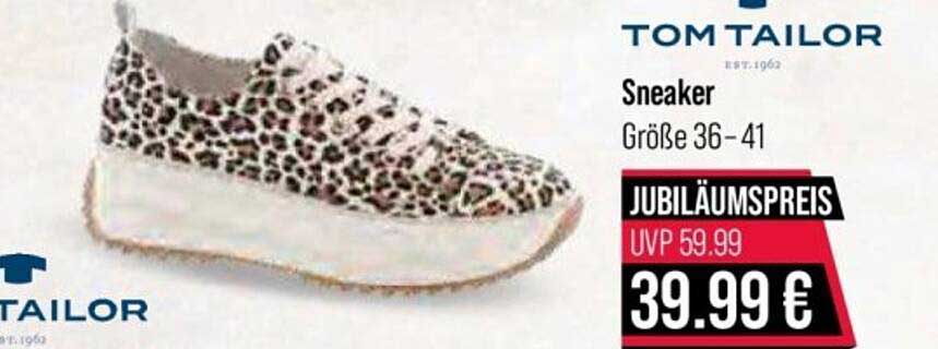 Sneaker von Tom Tailor in aufregendem Leo-Design