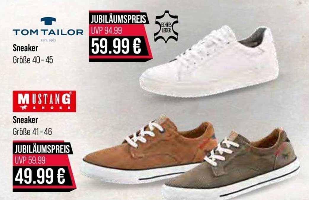 Sneaker von TOM TAILOR und MUSTANG zum Jubiläumspreis