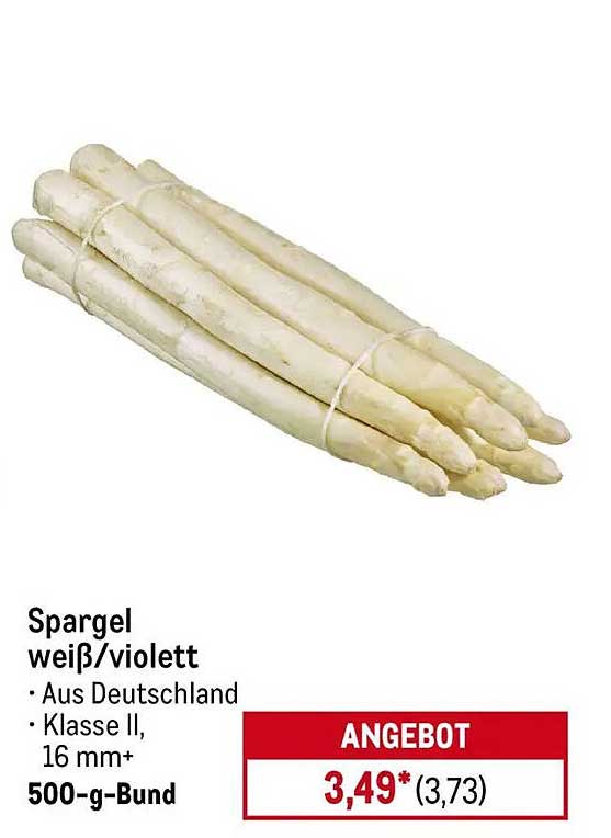 Spargel weiß/violett - 500-g-Bund