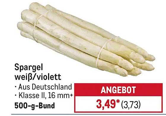 Spargel weiß/violett - Aus Deutschland, 500-g-Bund