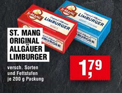 ST. MANG ORIGINAL ALLGÄUER LIMBURGER 200 g