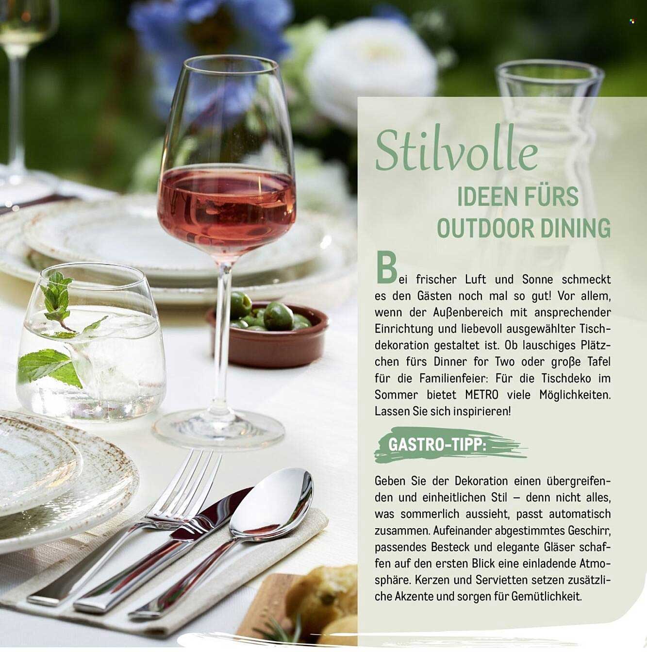 Stilvolle Ideen fürs Outdoor Dining