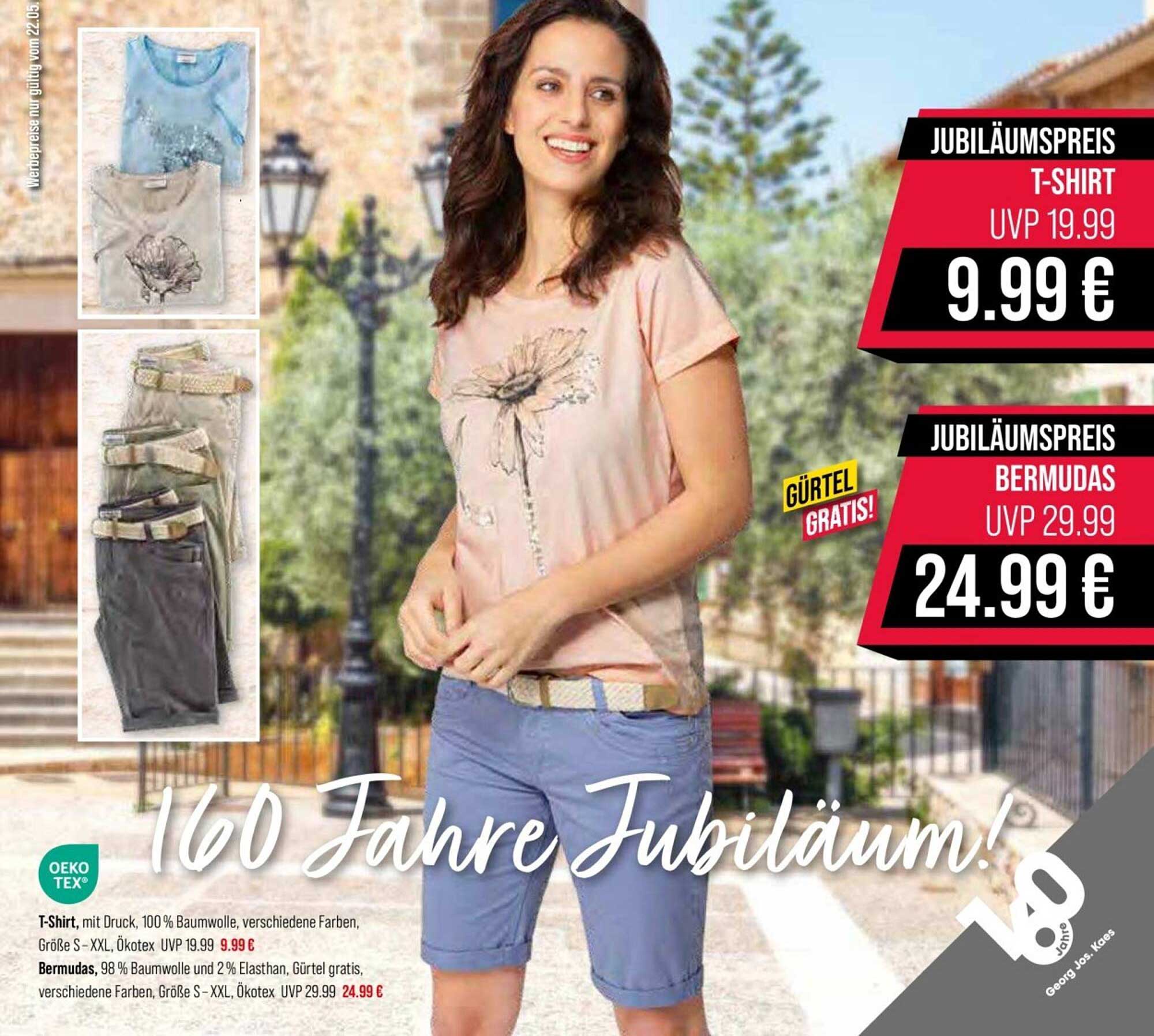 T-Shirt und Bermudas Jubiläumsangebot