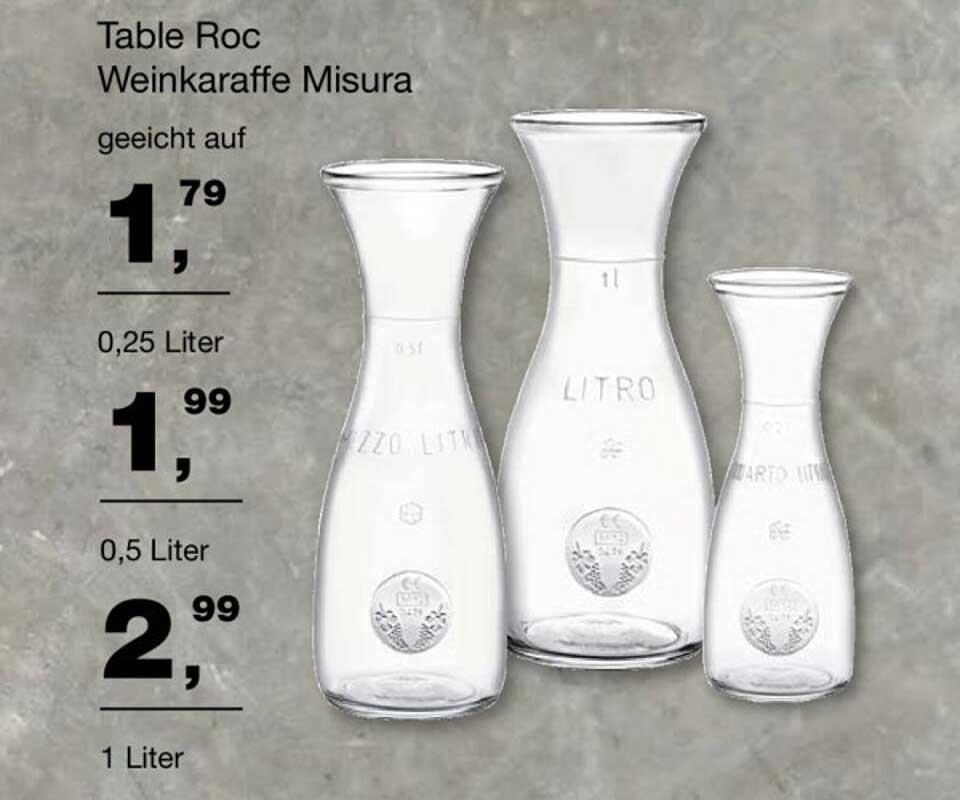 Table Roc Weinkaraffe Misura