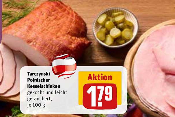Tarczyński Polnischer Kesselschinken, gekocht und leicht geräuchert, je 100 g