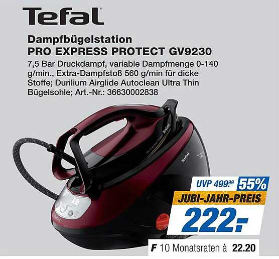 Tefal Dampfstation PRO EXPRESS PROTECT GV9230