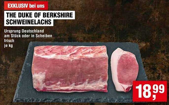 THE DUKE OF BERKSHIRE SCHWEINE LACHS