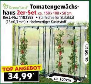 Tomatengewächshaus 2er-Set