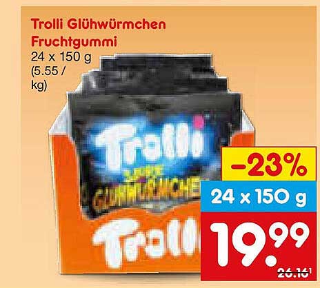 Trolli Glühwürmchen Fruchtgummi 24 x 150 g