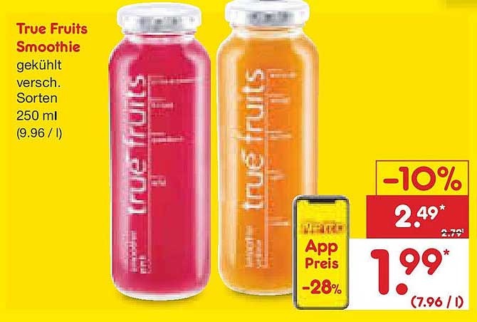 True Fruits Smoothie 250 ml – Sortenvielfalt genießen!