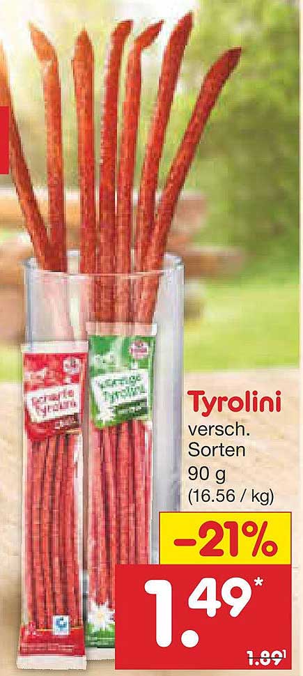 Tyrolini verschiedene Sorten 90 g