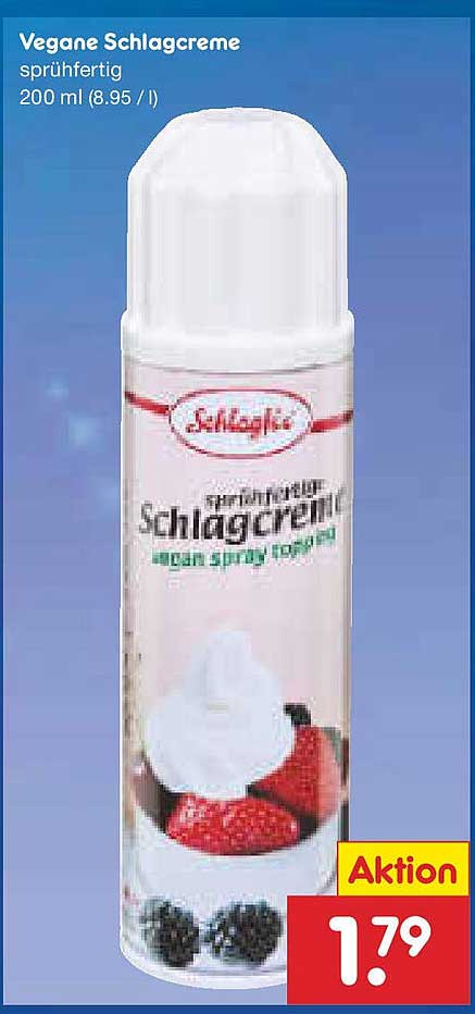 Vegane Schlagcreme sprü ready 200 ml